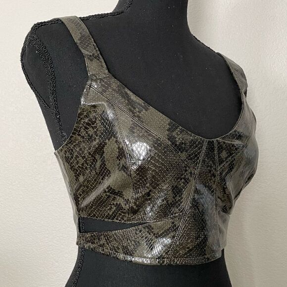 NWT Zara Animal Print Cut Out Top - Picture 4 of 8